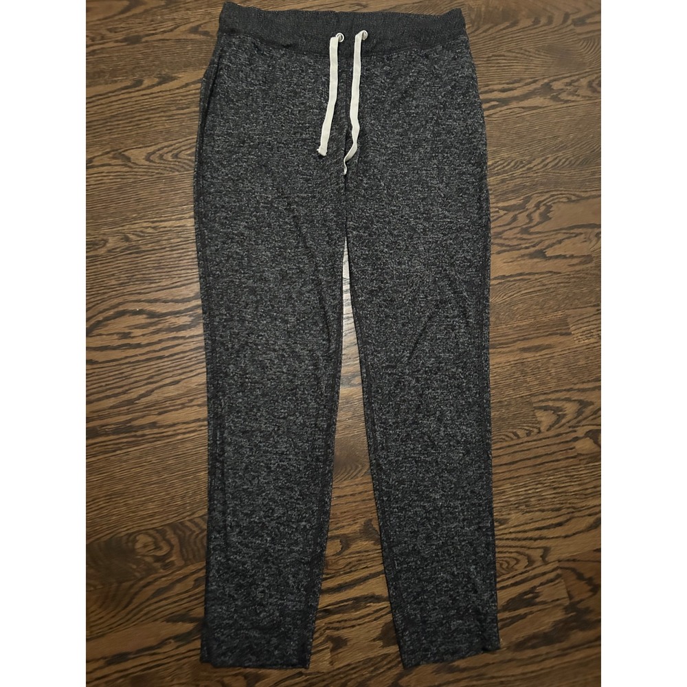 J.Crew Charcoal Gray Marl Knit Lounge Pants Straight Leg Medium